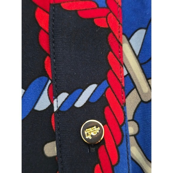 Lauren Ralph Lauren Slim Fit Rope-Print Jersey Shirt, Size 2XL - Picture 9 of 9